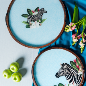 Striata Round Tray